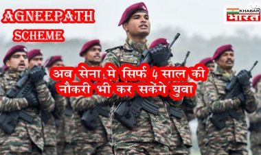 Agneepath scheme: अब सेना में 4 साल के लिए भर्ती हो सकेंगे युवा, रक्षा मंत्री  राजनाथसिंह ने किया अग्निपथ योजना का ऐलान