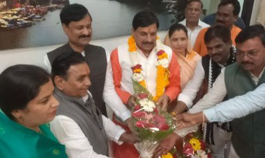 खंडवा पहुंचे उच्च शिक्षा मंत्री मोहन यादव